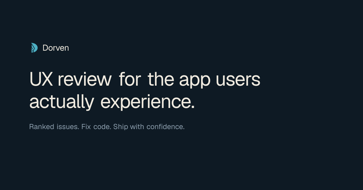 I built a UX review tool because I kept seeing the same problem in AI-built apps
